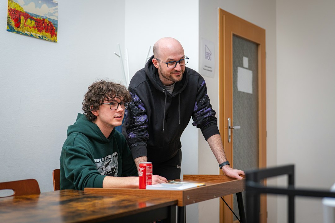young people discussing future plans